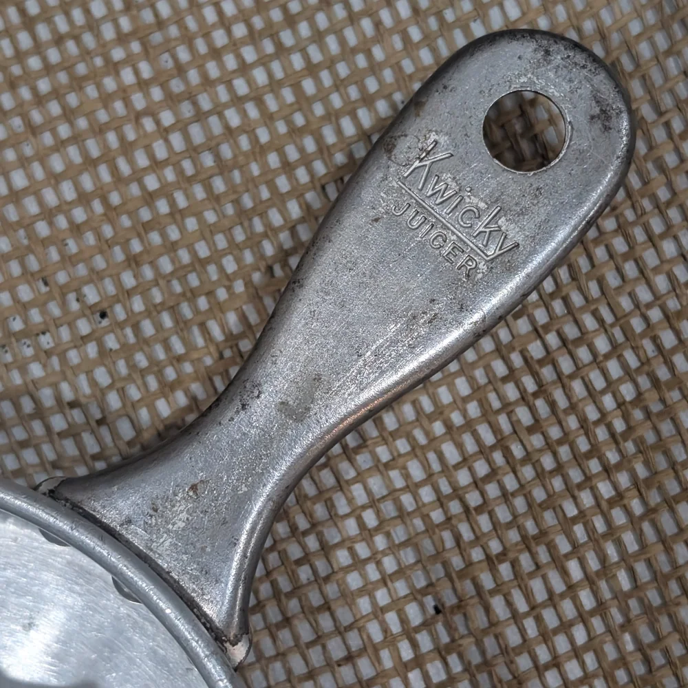 Vintage Kwicky Juicer, Metal Citrus Reamer with Handle, Chicago, IL